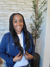 Load image into Gallery viewer, &quot;Zip Me Chic&quot; jacket in Dem Cowboys Blue