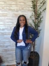 Load image into Gallery viewer, &quot;Zip Me Chic&quot; jacket in Dem Cowboys Blue