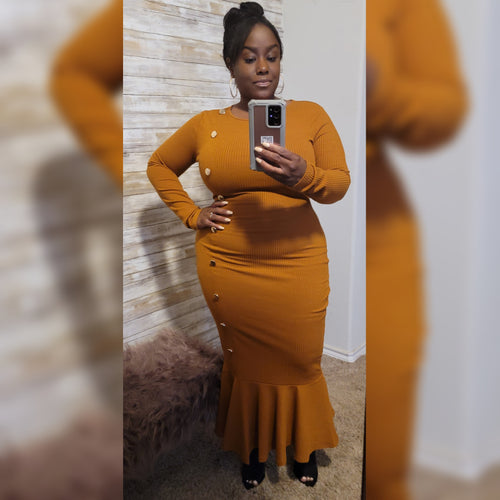 Pumpkin Spice Knit Dress