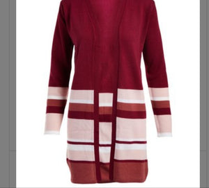 Long Chic Sweater - Burgundy