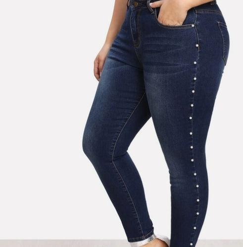 Pearl Seam Chic Denim