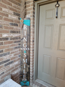 L Michelle Chic Home Decor Wood Signs - 6ft with Pampas Grass Accent (Up to 2 weeks processing time)