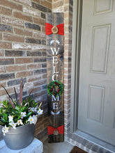 Load image into Gallery viewer, L Michelle Chic Home Decor Wood Signs - 6ft WELCOME with 4 Interchangable Wreaths (Up to 2 weeks processing time)