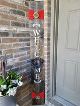 Load image into Gallery viewer, L Michelle Chic Home Decor Wood Signs - 6ft WELCOME with 4 Interchangable Wreaths (Up to 2 weeks processing time)