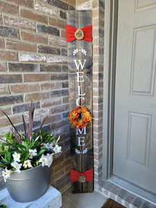 L Michelle Chic Home Decor Wood Signs - 6ft WELCOME with 4 Interchangable Wreaths (Up to 2 weeks processing time)