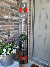 Load image into Gallery viewer, L Michelle Chic Home Decor Wood Signs - 6ft WELCOME with 4 Interchangable Wreaths (Up to 2 weeks processing time)