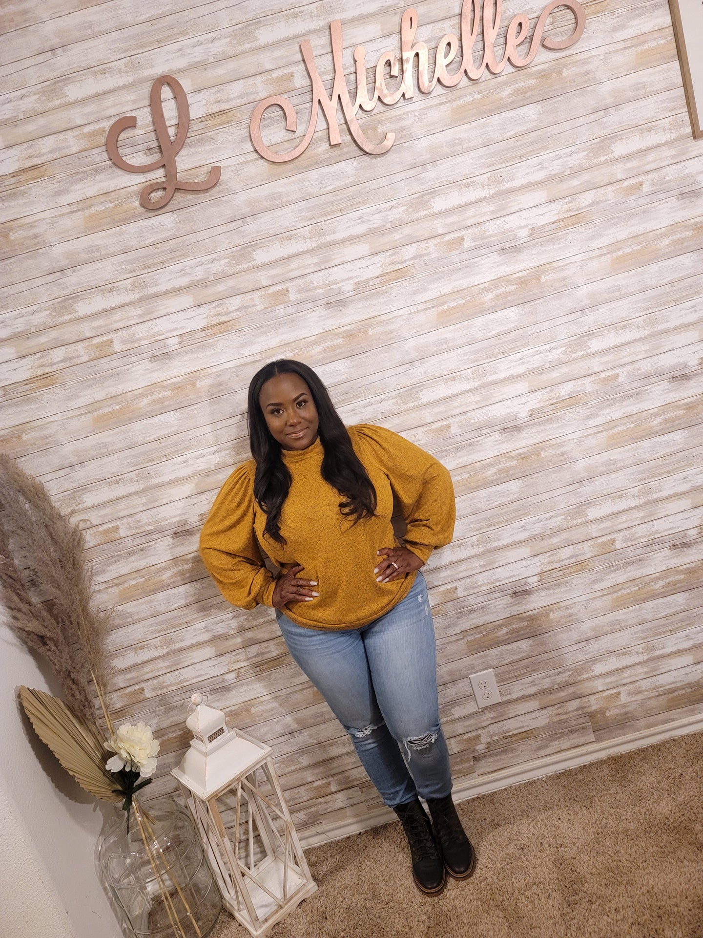 Bell Sleeve Sweater - Mustard