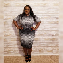 Load image into Gallery viewer, &quot;Fade to Black&quot; Chic Belted Dress