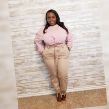 Load image into Gallery viewer, &quot;Pearled Chic Cropped&quot; Pink