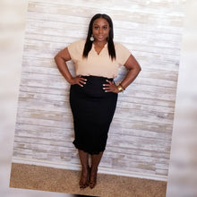 Load image into Gallery viewer, Classic Chic Ruffled Pencil Skirt
