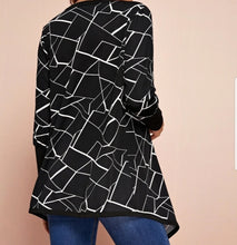 Load image into Gallery viewer, &quot;Abstract Chic&quot; Cascade Cardigan