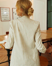 Load image into Gallery viewer, Boss Chic Blazer - Cream Gingham