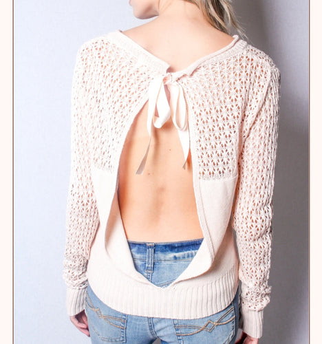 Open Back Chic Sweater